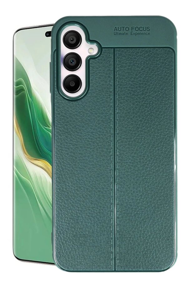 CepteToptan Samsung Galaxy A15 4G Kılıf Auto Focus Kapak - Koyu Yeşil - DROPX2330-3890