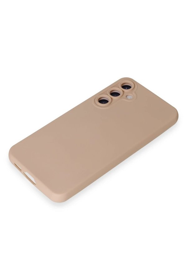 Samsung Galaxy S24 Plus Kılıf Nano İçi̇ Kadi̇fe Si̇li̇kon - Pudra - Dropx6424-3396