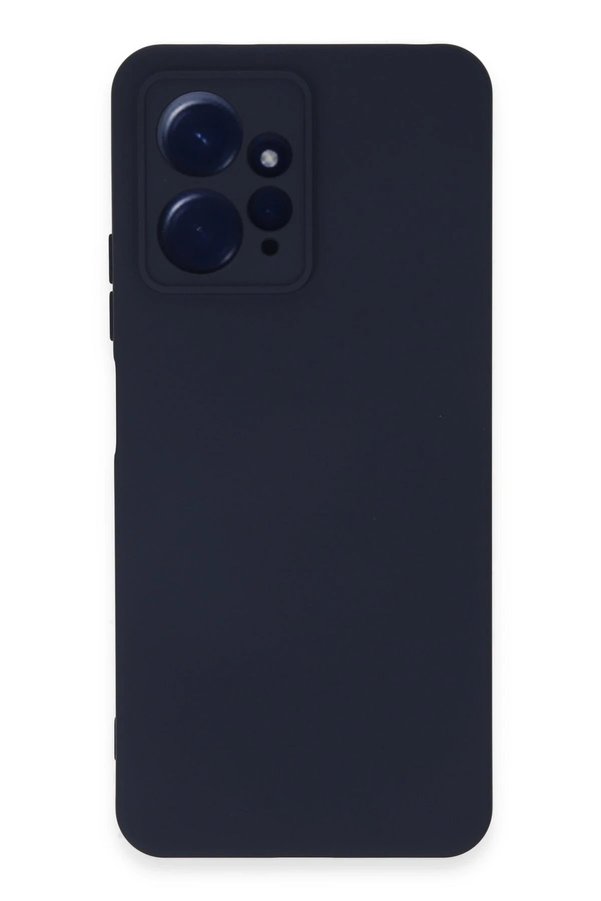 CepteToptan Xiaomi Redmi Note 12 4G Kılıf Nano içi Kadife Silikon - Lacivert - DROPX5909-8132