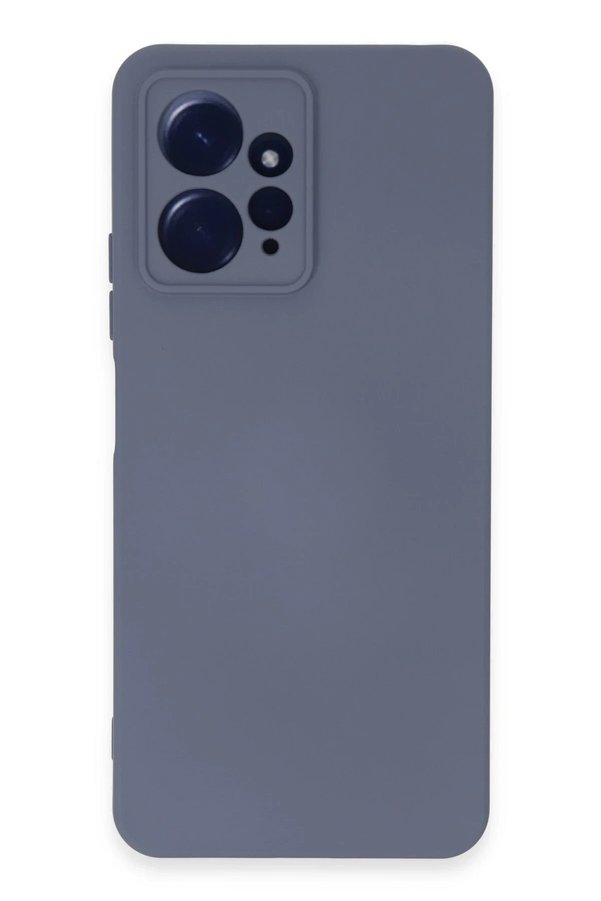 CepteToptan Xiaomi Redmi Note 12 4G Kılıf Nano içi Kadife Silikon - Gri - DROPX9287-8922