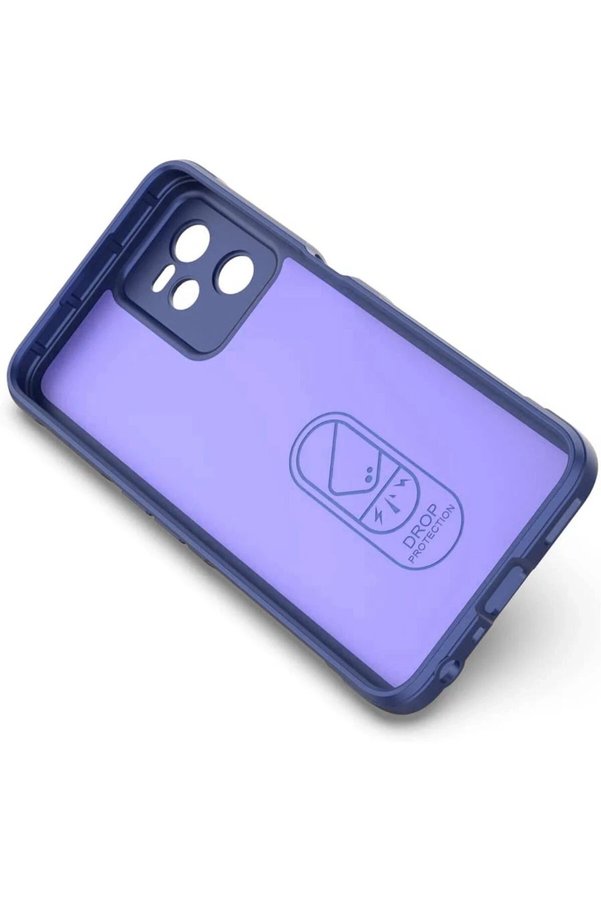 Realme C35 Kılıf Opti̇mum Si̇li̇kon - Laci̇vert - Dropx2697-7533