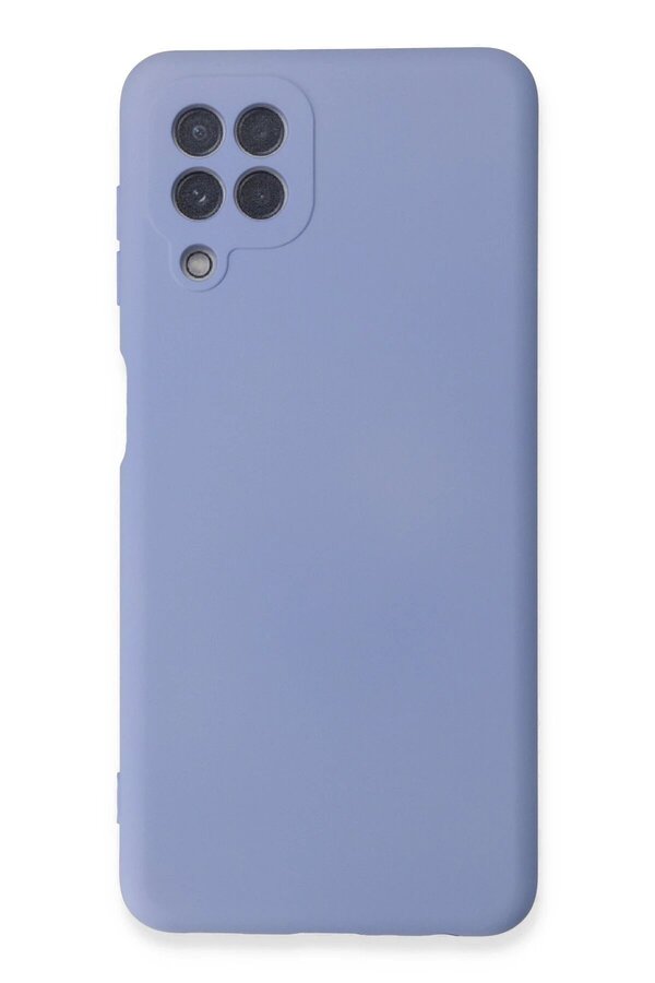 CepteToptan Samsung Galaxy A22 Kılıf Nano içi Kadife Silikon - Lila - DROPX8596-4288