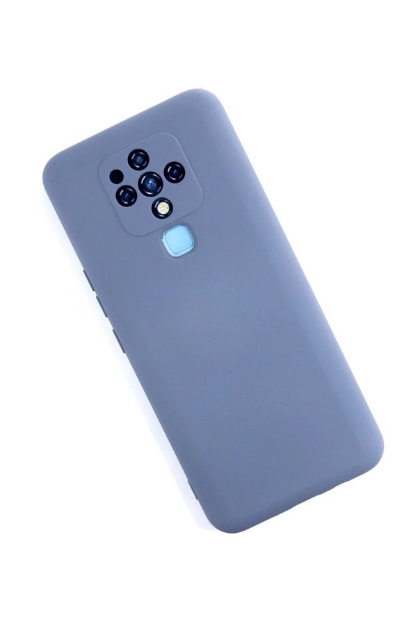 Tecno Camon 16 Kılıf Nano İçi̇ Kadi̇fe Si̇li̇kon - Gri̇ - Dropx2873-2359