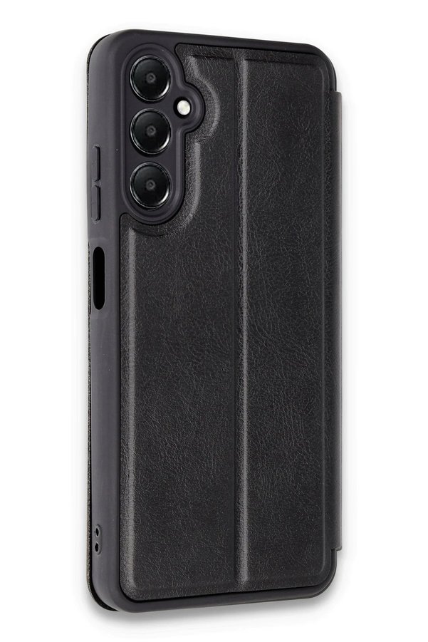 Samsung Galaxy A05S Kılıf Fli̇p Cover - Si̇yah - Dropx2370-4794