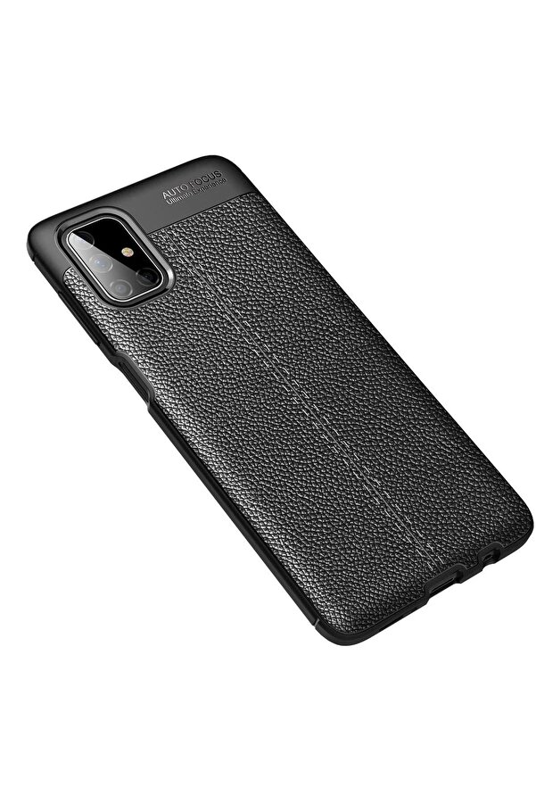 CepteToptan Samsung Galaxy M51 Kılıf Auto Focus Kapak - Siyah - DROPX5809-4614