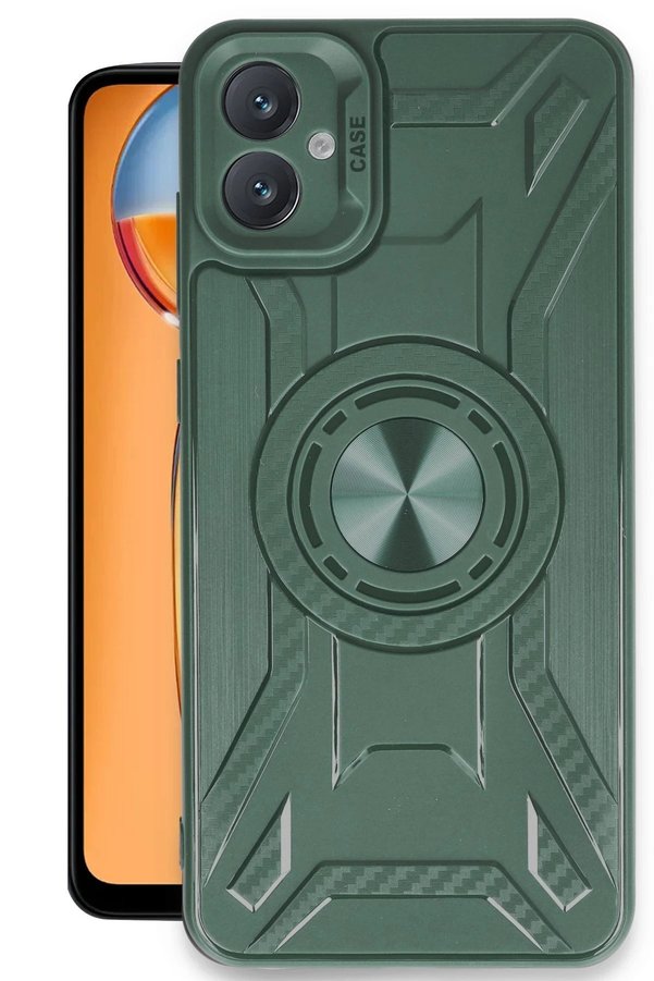CepteToptan Samsung Galaxy A05 Kılıf Lincoln Silikon - Koyu Yeşil - DROPX2907-7195