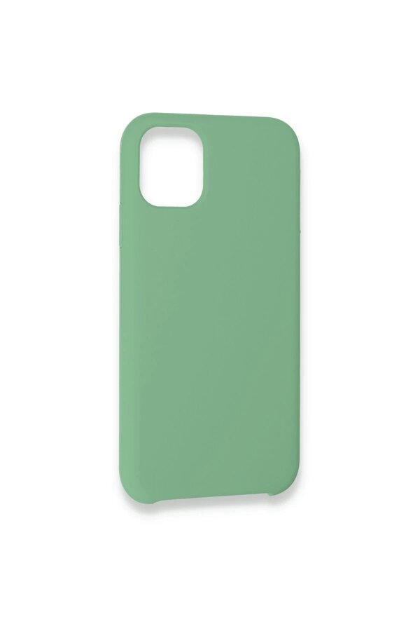 İphone 12 Kılıf Lansman Legant Si̇li̇kon - Yeşi̇l - Dropx9593-5795