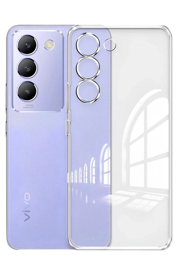CepteToptan Vivo V30 Lite 4G Kılıf Lüx Şeffaf Silikon - DROPX4488-9399