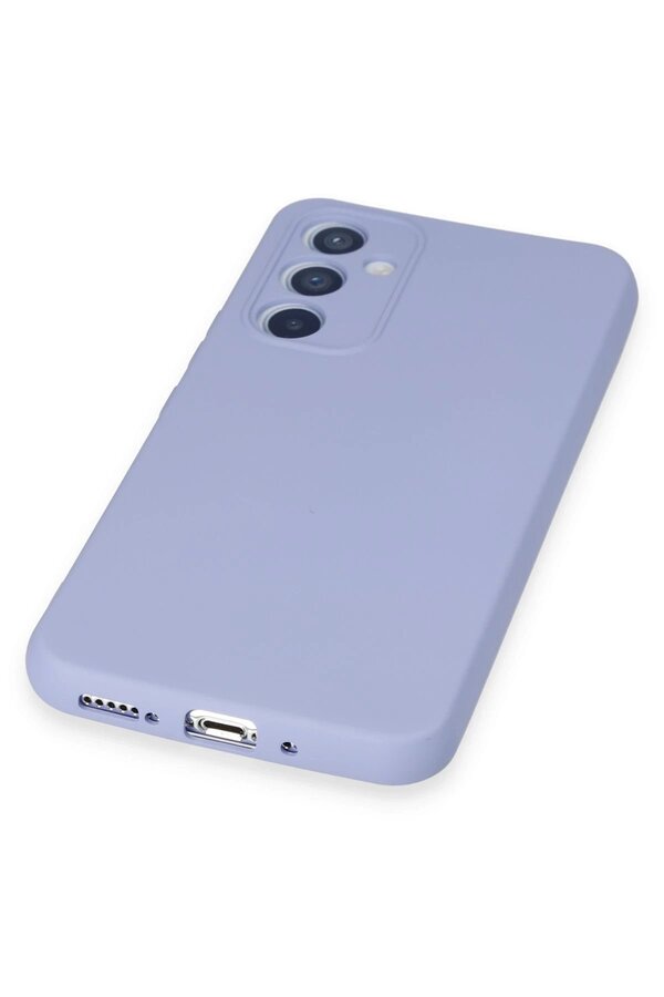 Samsung Galaxy A34 5G Kılıf Nano İçi̇ Kadi̇fe Si̇li̇kon - Li̇la - Dropx6553-2843