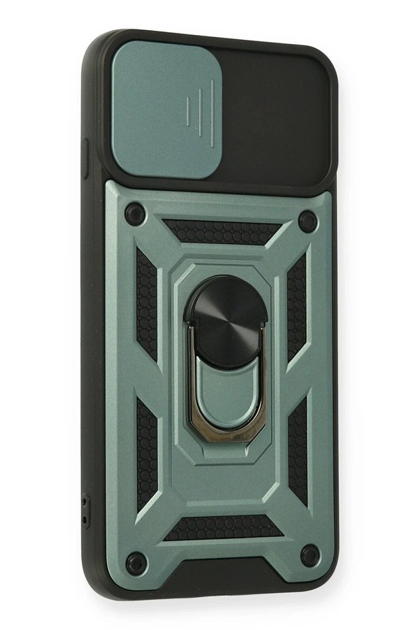 İphone 7 Plus Kılıf Pars Lens Yüzüklü Si̇li̇kon - Yeşi̇l - Dropx8066-4692