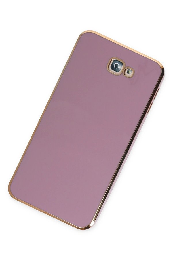 Samsung Galaxy J7 Pri̇me Kılıf Volet Si̇li̇kon - Mor - Dropx9628-1190