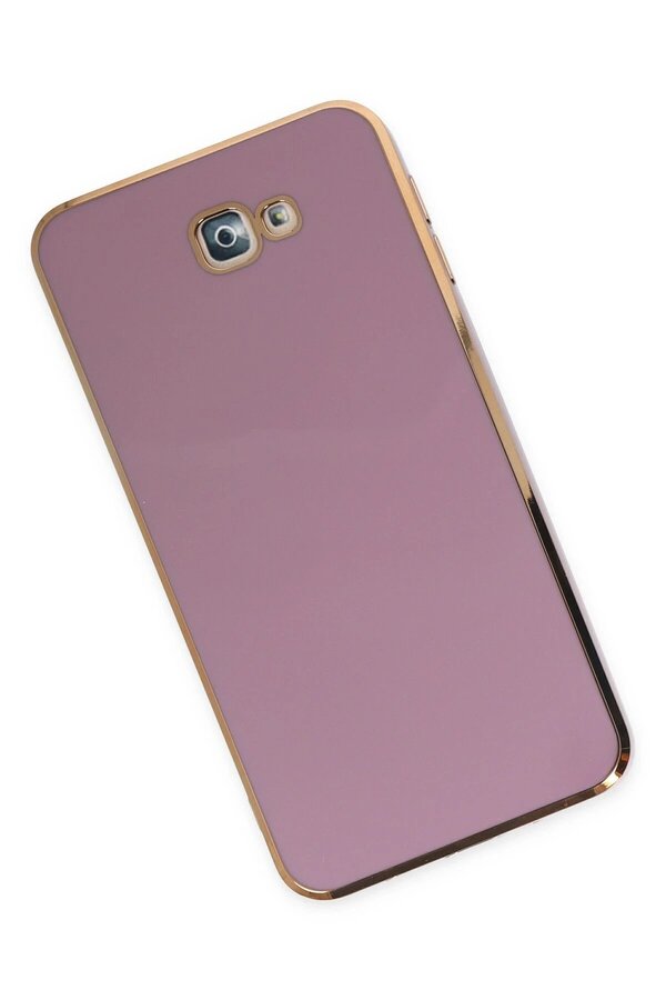 Samsung Galaxy J7 Pri̇me Kılıf Volet Si̇li̇kon - Mor - Dropx9628-1190