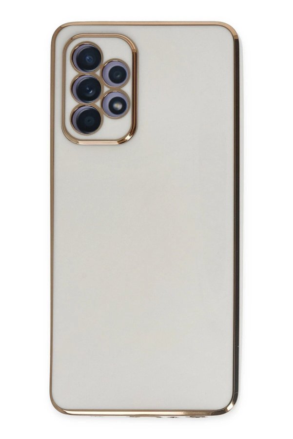 CepteToptan Samsung Galaxy A52 Kılıf Volet Silikon - Beyaz - DROPX9925-4167