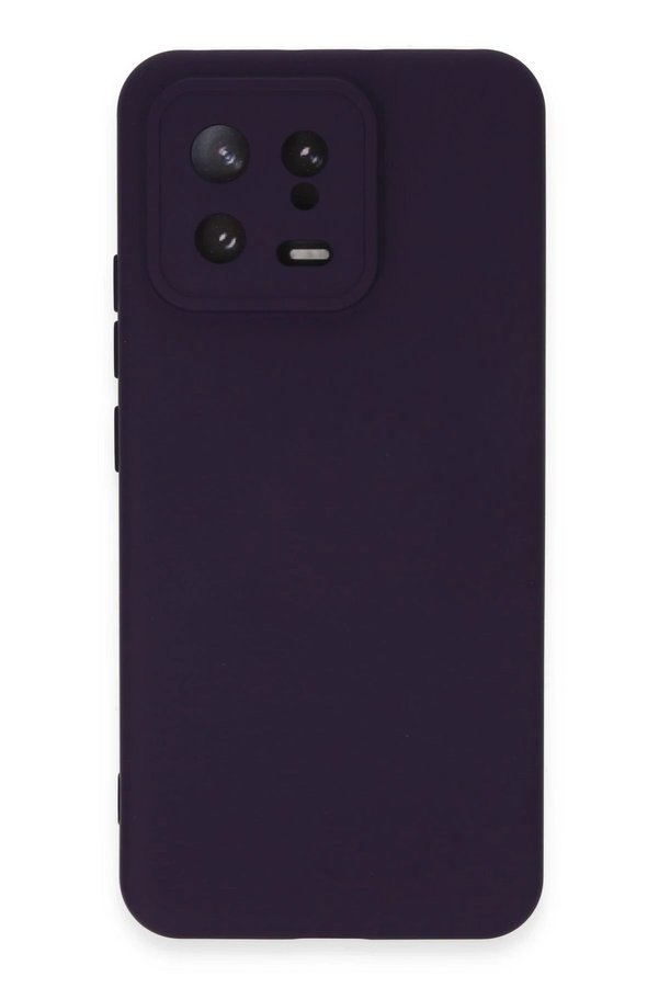 CepteToptan Xiaomi Mi 13 Kılıf Nano içi Kadife Silikon - Mor - DROPX3284-1420