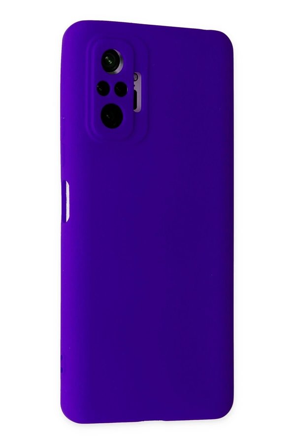 Xi̇aomi̇ Redmi̇ Note 10 Pro Kılıf Nano İçi̇ Kadi̇fe Si̇li̇kon - Mor - Dropx9203-2013