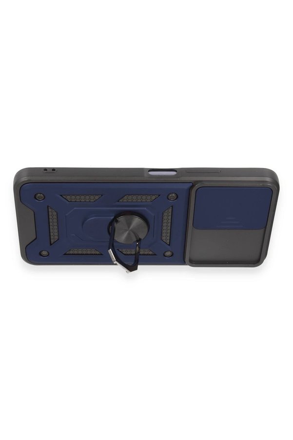 Xi̇aomi̇ Redmi̇ Note 12 5G Kılıf Pars Lens Yüzüklü Si̇li̇kon - Laci̇vert - Dropx1342-2653