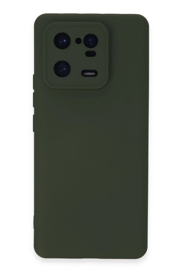 CepteToptan Xiaomi Mi 13 Pro Kılıf Nano içi Kadife Silikon - Koyu Yeşil - DROPX7859-6177
