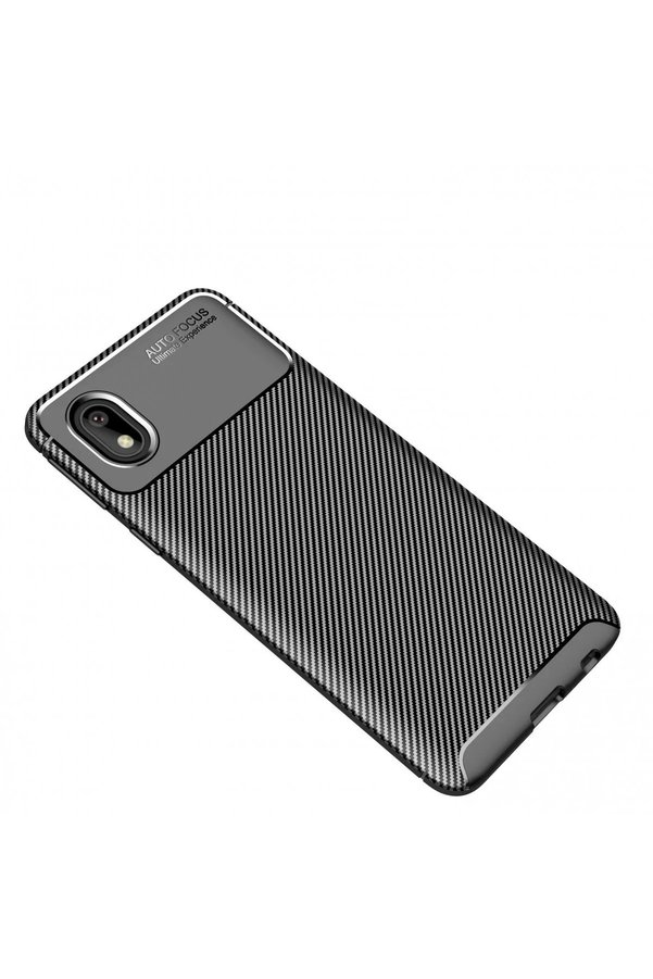 Samsung Galaxy A01 Core Kılıf Auto Focus Karbon Kapak - Si̇yah - Dropx7298-2124