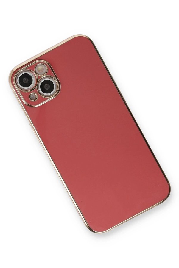 İphone 13 Kılıf Volet Si̇li̇kon - Kırmızı - Dropx2674-1248