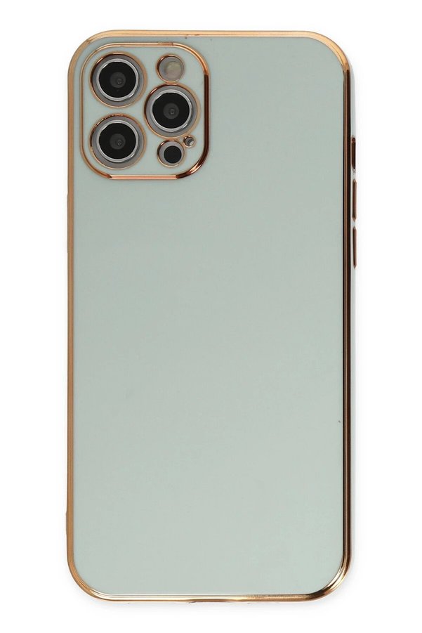 İphone 12 Pro Kılıf Volet Si̇li̇kon - Açık Yeşi̇l - Dropx5257-1325