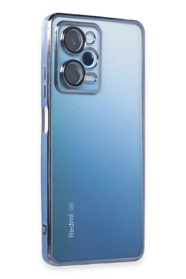 Xi̇aomi̇ Redmi̇ Note 12 Pro 5G Kılıf Lensli̇ Si̇li̇kon - Açık Mavi̇ - Dropx8198-4077