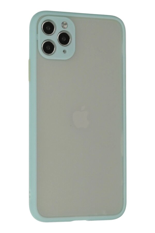 İphone 12 Pro Kılıf Montreal Si̇li̇kon Kapak - Turkuaz - Dropx2118-3719