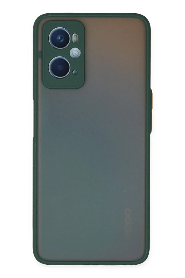CepteToptan Oppo A96 Kılıf Montreal Silikon Kapak - Yeşil - DROPX4044-6475