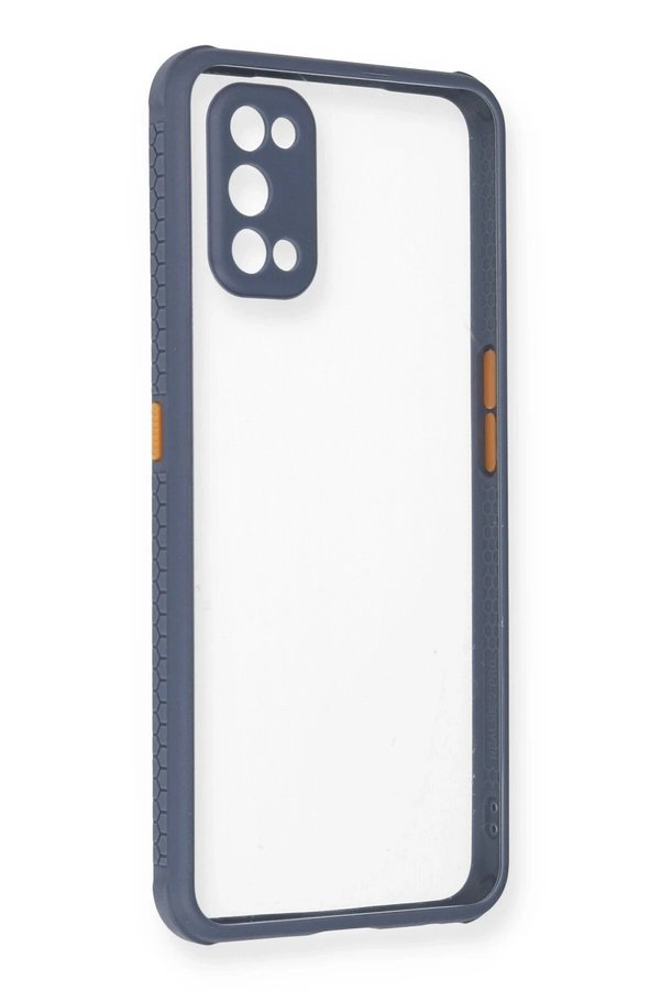 CepteToptan Realme 7 Pro Kılıf Miami Şeffaf Silikon - Gri - DROPX2014-3363