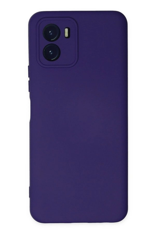 CepteToptan Vivo Y15S Kılıf Nano içi Kadife Silikon - Mor - DROPX3633-7451
