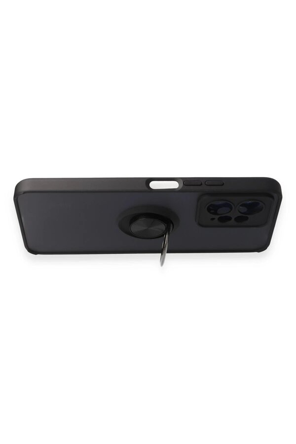 Xi̇aomi̇ Redmi̇ Note 12 4G Kılıf Montreal Yüzüklü Si̇li̇kon Kapak - Si̇yah - Dropx8593-1013