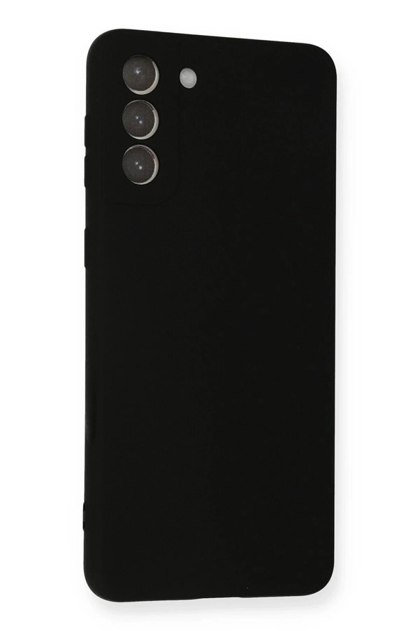 Samsung Galaxy S21 Plus Kılıf Nano İçi̇ Kadi̇fe Si̇li̇kon - Si̇yah - Dropx2138-7957