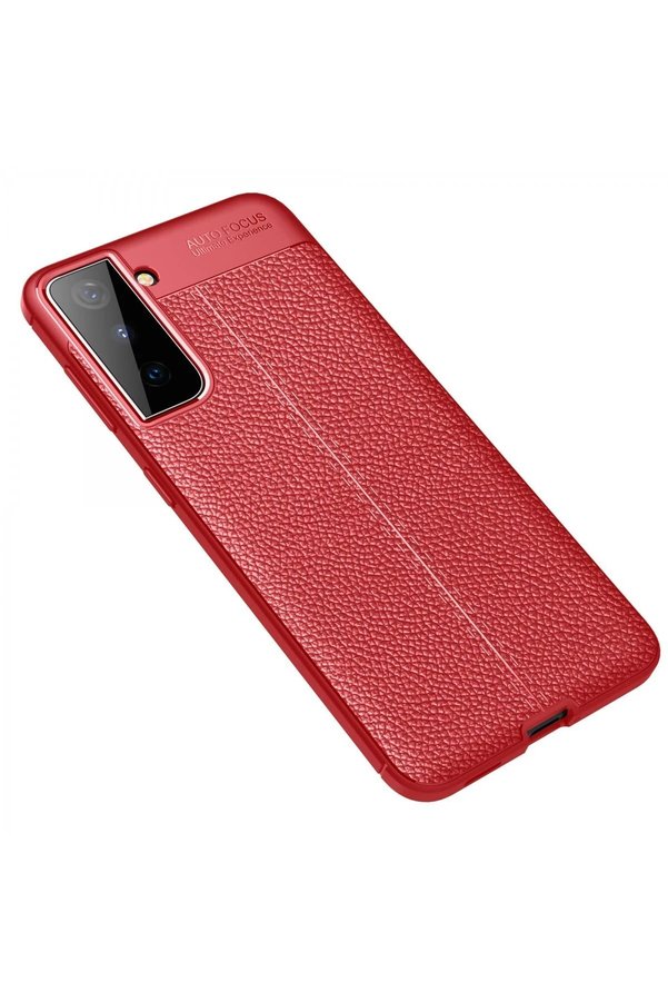 Samsung Galaxy S21 Plus Kılıf Auto Focus Kapak - Kırmızı - Dropx2984-4151