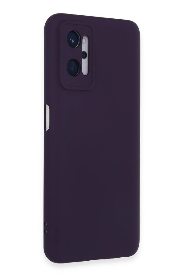 Realme 9İ 4G Kılıf Nano İçi̇ Kadi̇fe Si̇li̇kon - Mor - Dropx5338-1878