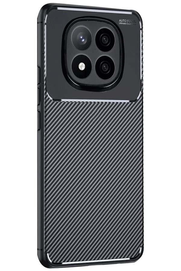 CepteToptan Xiaomi Redmi Note 14 Pro 5G Kılıf Auto Focus Karbon Kapak - Siyah - DROPX8360-3769