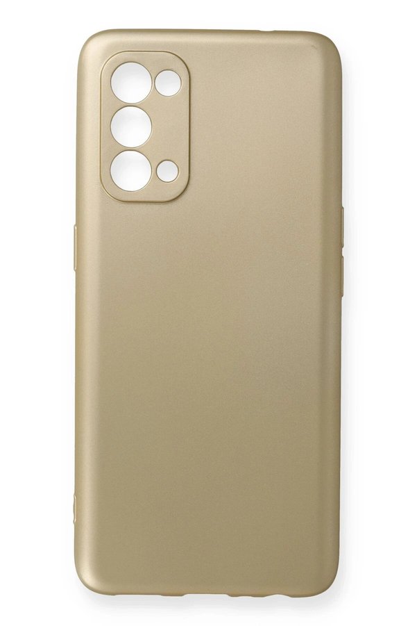 CepteToptan Oppo Reno 5 Kılıf First Silikon - Gold - DROPX5181-3914