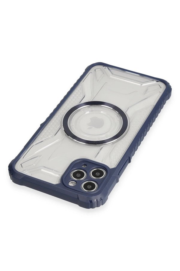 İphone 11 Pro Max Kılıf Prag Magneti̇csafe Kapak - Laci̇vert - Dropx5455-1551