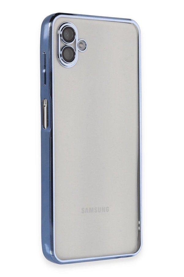 CepteToptan Samsung Galaxy A04 Kılıf Lensli Silikon - Açık Mavi - DROPX3048-1857