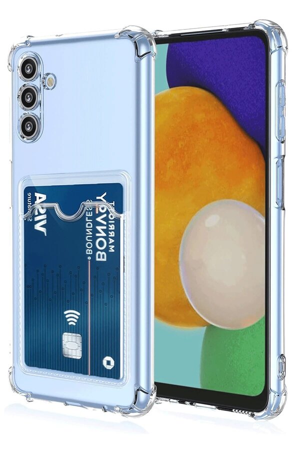 CepteToptan Samsung Galaxy A26 Kılıf Kart Şeffaf Silikon - Şeffaf - DROPX7540-3607