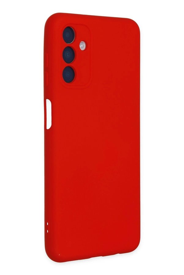 Samsung Galaxy A04S Kılıf Nano İçi̇ Kadi̇fe Si̇li̇kon - Kırmızı - Dropx4793-3492