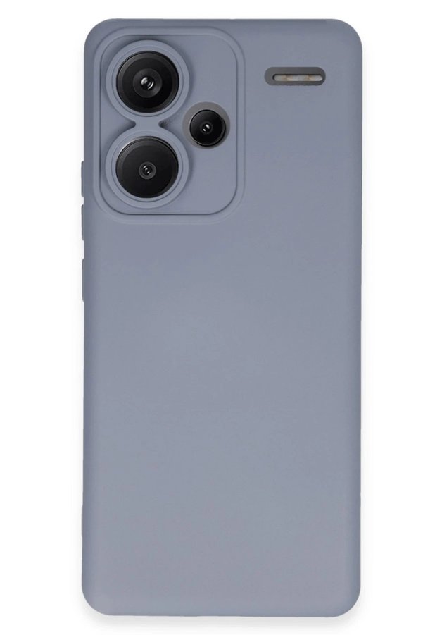 CepteToptan Xiaomi Redmi Note 13 Pro Plus Kılıf Nano içi Kadife Silikon - Gri - DROPX3862-9942
