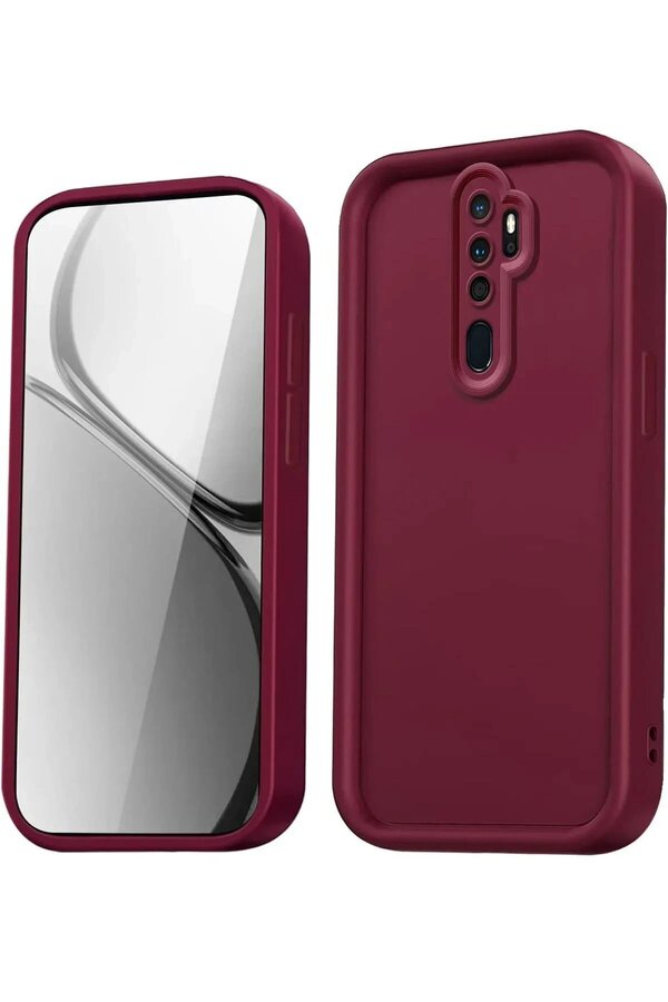 CepteToptan Xiaomi Redmi Note 8 Pro Kılıf Viera Silikon - Bordo - DROPX5052-7023