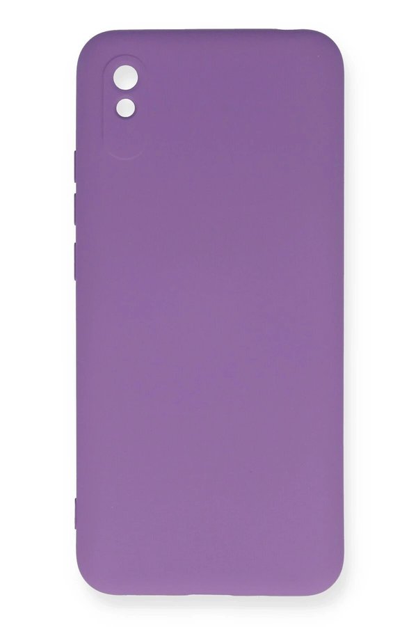 CepteToptan Xiaomi Redmi 9A Kılıf Nano içi Kadife Silikon - Mor - DROPX1912-4517