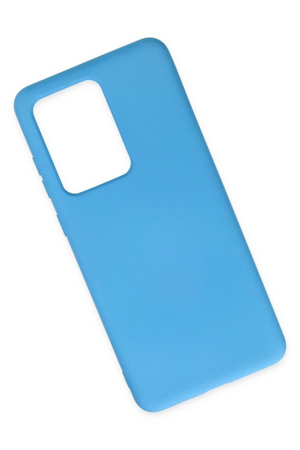 Samsung Galaxy S20 Ultra Kılıf Nano İçi̇ Kadi̇fe Si̇li̇kon - Mavi̇ - Dropx1531-2950