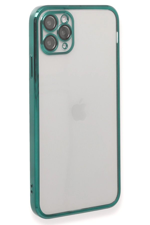 İphone 11 Pro Max Kılıf Lensli̇ Si̇li̇kon - Yeşi̇l - Dropx8102-3684
