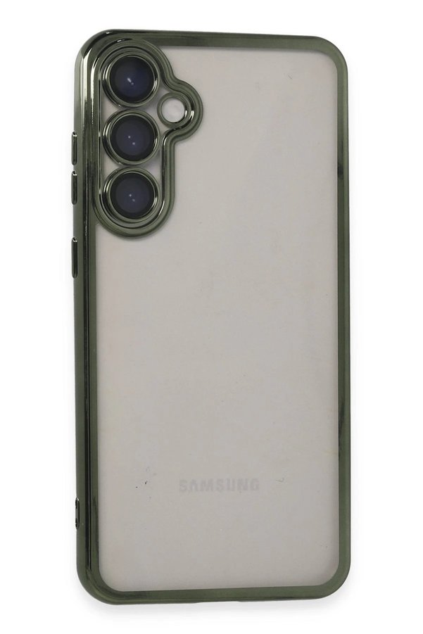 CepteToptan Samsung Galaxy S23 FE Kılıf Lensli Silikon - Yeşil - DROPX7495-8485