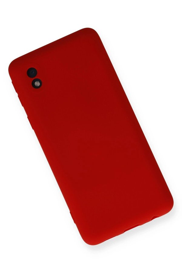 Samsung Galaxy A01 Core Kılıf Nano İçi̇ Kadi̇fe Si̇li̇kon - Kırmızı - Dropx8098-6325