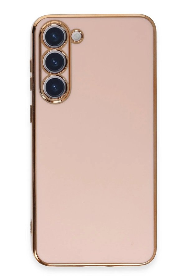 CepteToptan Samsung Galaxy S23 Kılıf Volet Silikon - Pembe - DROPX8116-4058
