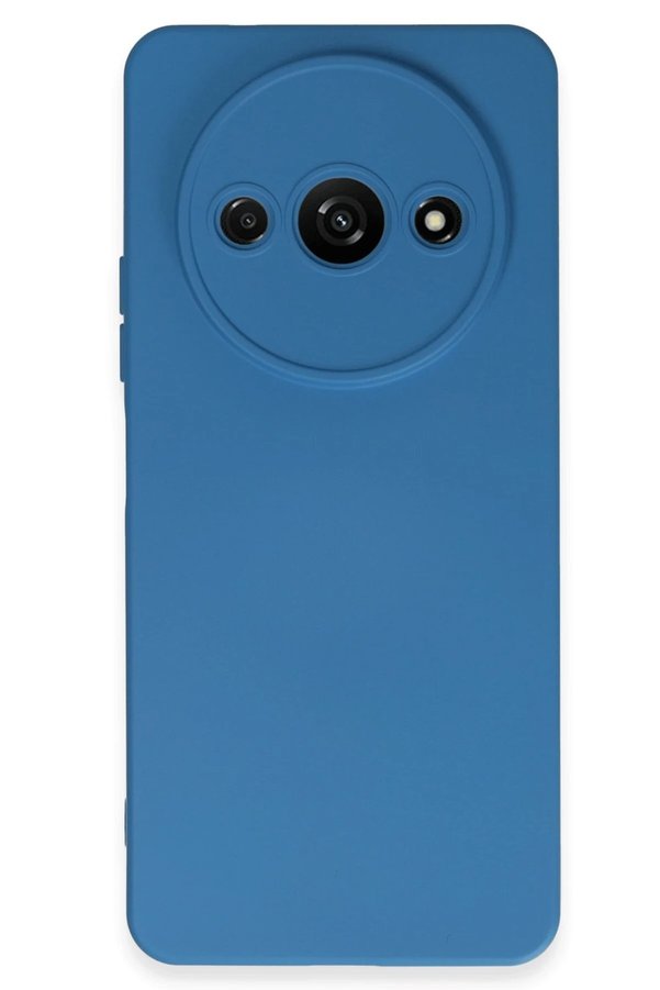 CepteToptan Xiaomi Redmi A3 4G Kılıf Nano içi Kadife Silikon - Mavi - DROPX7598-7980