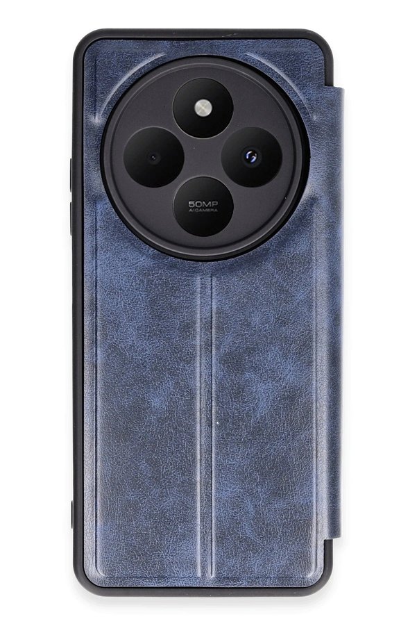CepteToptan Xiaomi Redmi 14C Kılıf Flip Cover - Lacivert - DROPX8694-1748