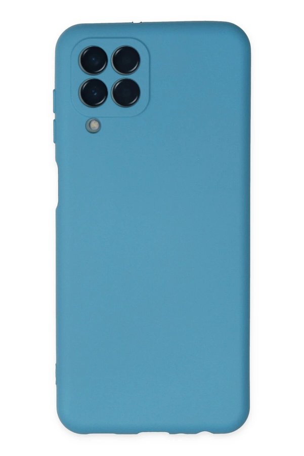 CepteToptan Samsung Galaxy M33 Kılıf Nano içi Kadife Silikon - Mavi - DROPX6361-1187